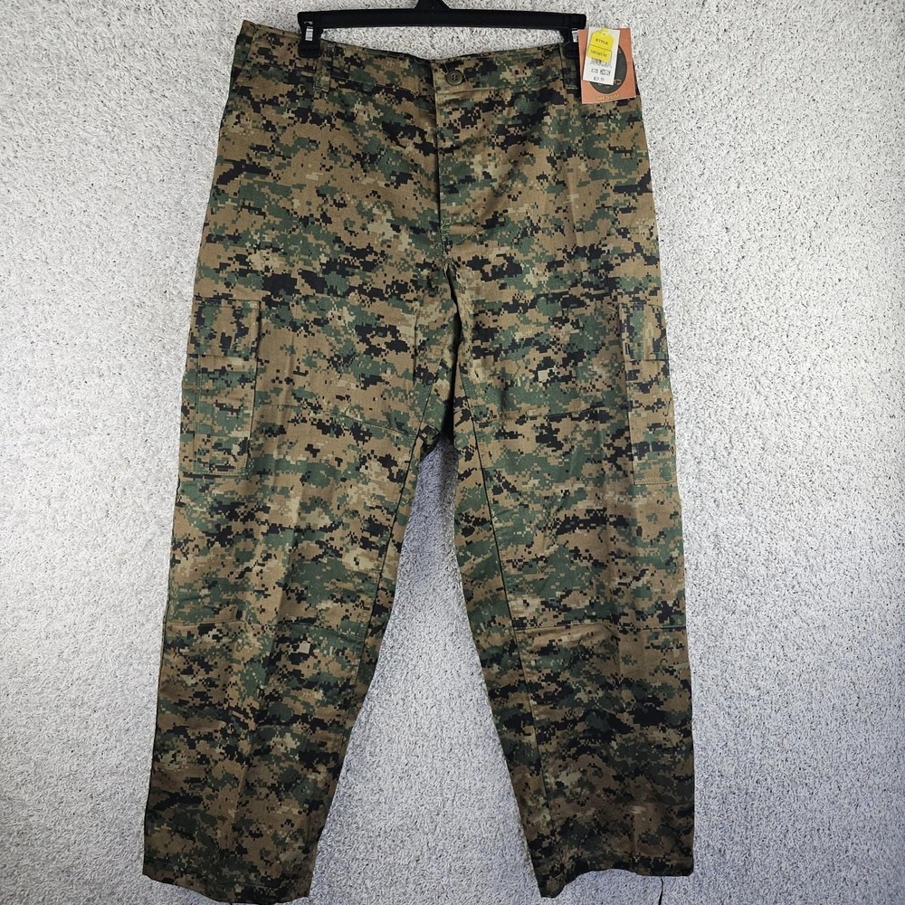 Trailcrest NWT Pants Woodland Marpat Digital Camo Medium 36x32 Cargo Utility